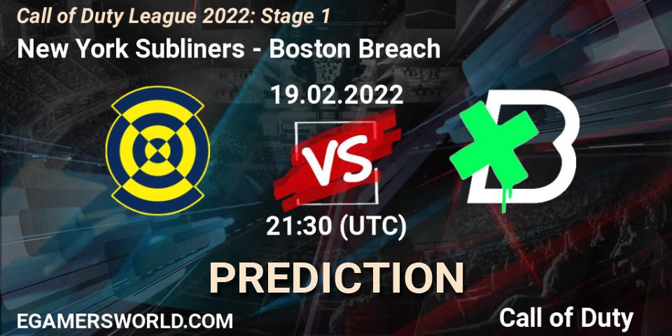 Pronósticos New York Subliners - Boston Breach. 19.02.2022 at 21:30. Call of Duty League 2022: Stage 1 - Call of Duty