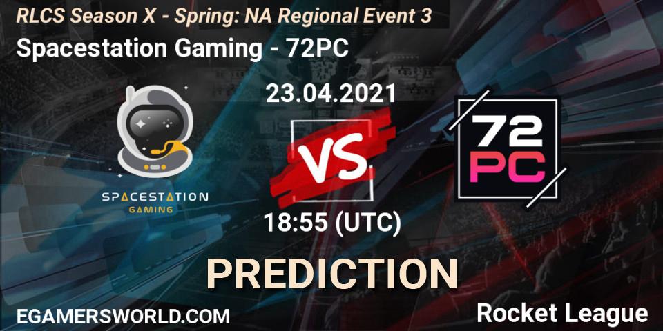 Pronósticos Spacestation Gaming - 72PC. 23.04.2021 at 19:15. RLCS Season X - Spring: NA Regional Event 3 - Rocket League