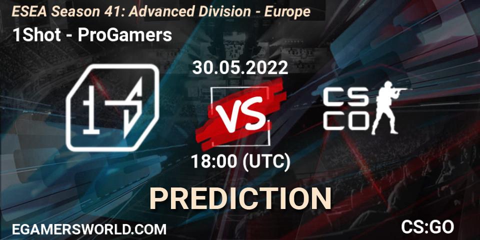 Pronósticos 1Shot - ProGamers. 30.05.22. ESEA Season 41: Advanced Division - Europe - CS2 (CS:GO)
