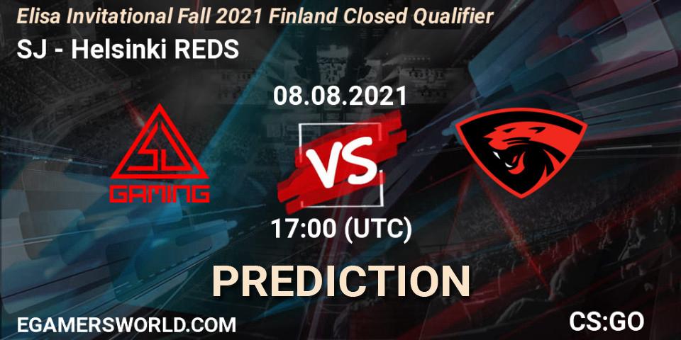 Pronósticos SJ - Helsinki REDS. 08.08.21. Elisa Invitational Fall 2021 Finland Closed Qualifier - CS2 (CS:GO)