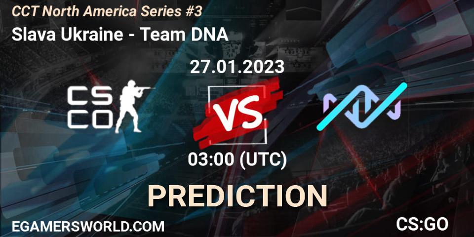 Pronósticos Slava Ukraine - Team DNA. 28.01.23. CCT North America Series #3 - CS2 (CS:GO)