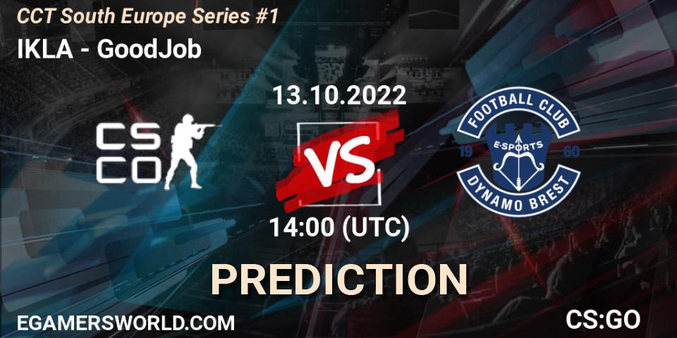 Pronósticos IKLA - GoodJob. 13.10.22. CCT South Europe Series #1 - CS2 (CS:GO)