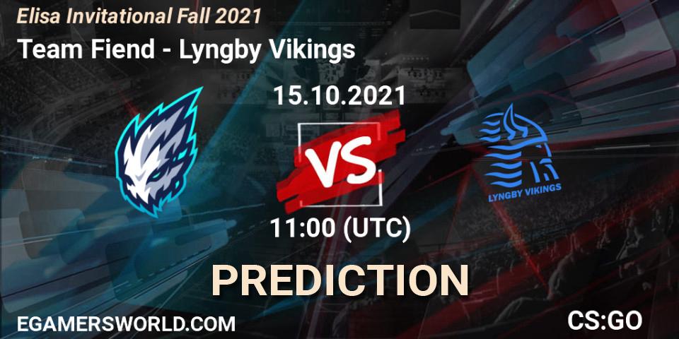 Pronósticos Team Fiend - Lyngby Vikings. 15.10.21. Elisa Invitational Fall 2021 - CS2 (CS:GO)
