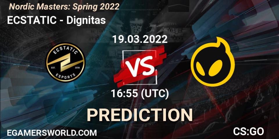 Pronósticos ECSTATIC - Dignitas. 19.03.22. Nordic Masters: Spring 2022 - CS2 (CS:GO)