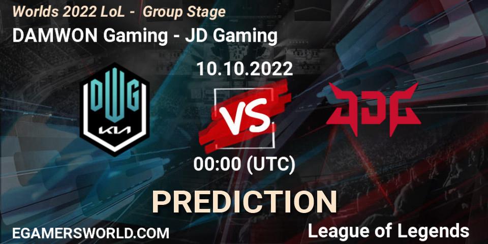 Pronósticos DAMWON Gaming - JD Gaming. 09.10.2022 at 02:15. Worlds 2022 LoL - Group Stage - LoL