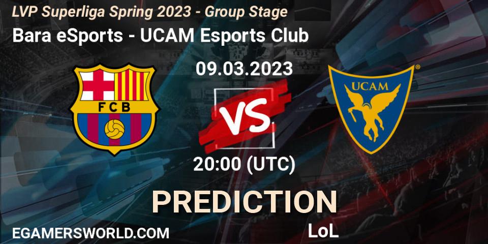 Pronósticos Barça eSports - UCAM Esports Club. 09.03.23. LVP Superliga Spring 2023 - Group Stage - LoL
