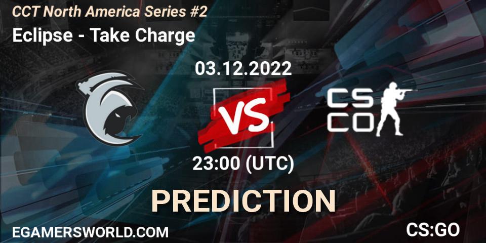 Pronósticos Eclipse - Take Charge. 03.12.2022 at 23:00. CCT North America Series #2 - Counter-Strike (CS2)
