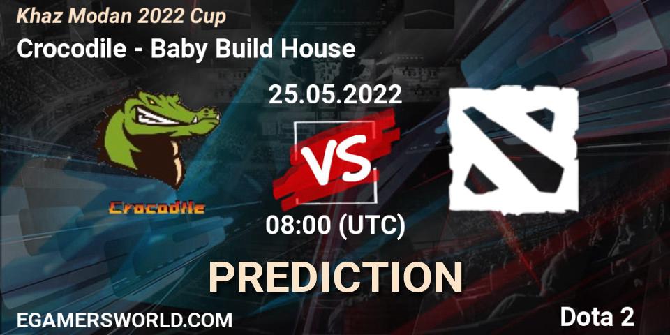 Pronósticos Crocodile - Baby Build House. 25.05.2022 at 09:08. Khaz Modan 2022 Cup - Dota 2