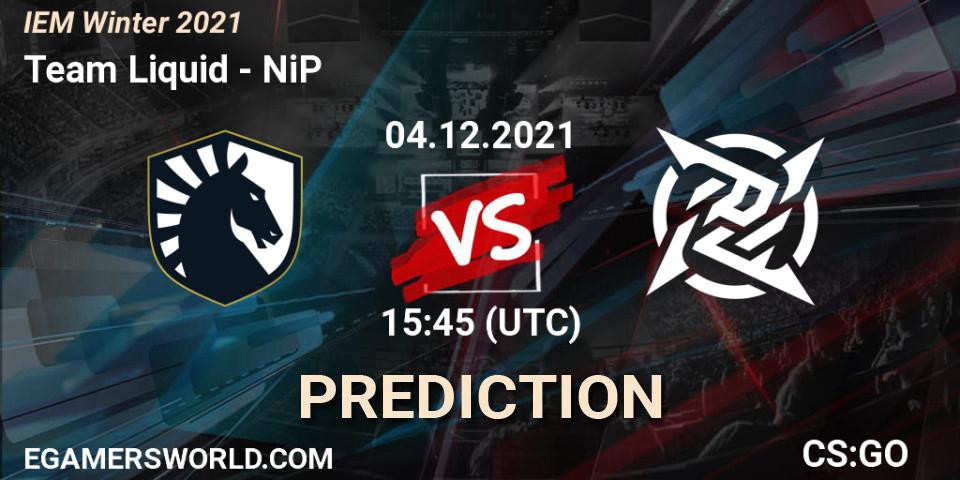 Pronósticos Team Liquid - NiP. 04.12.21. IEM Winter 2021 - CS2 (CS:GO)