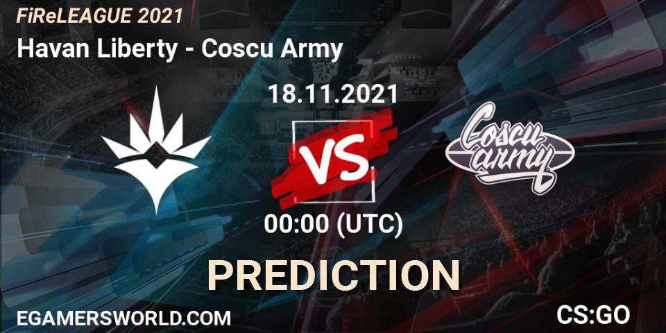 Pronósticos Havan Liberty - Coscu Army. 18.11.21. FiReLEAGUE 2021 - CS2 (CS:GO)
