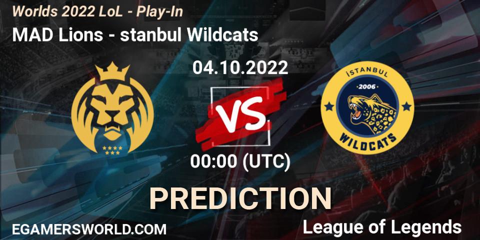 Pronósticos MAD Lions - İstanbul Wildcats. 30.09.2022 at 00:30. Worlds 2022 LoL - Play-In - LoL