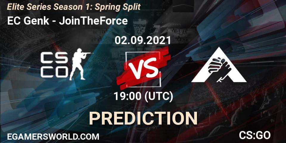 Pronósticos KRC Genk Esports - JoinTheForce. 02.09.2021 at 18:25. Elite Series Season 1: Spring Split - Counter-Strike (CS2)