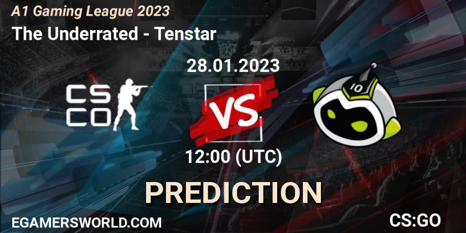 Pronósticos The Underrated - Tenstar. 28.01.23. A1 Gaming League 2023 - CS2 (CS:GO)