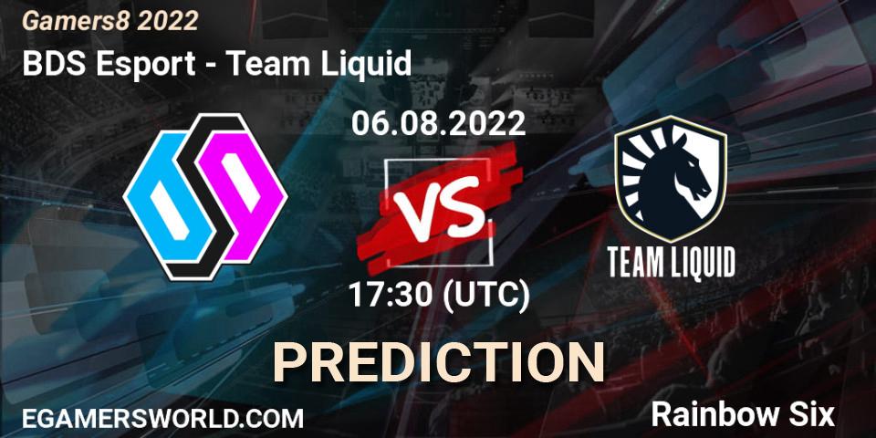 Pronósticos BDS Esport - Team Liquid. 06.08.2022 at 14:30. Gamers8 2022 - Rainbow Six