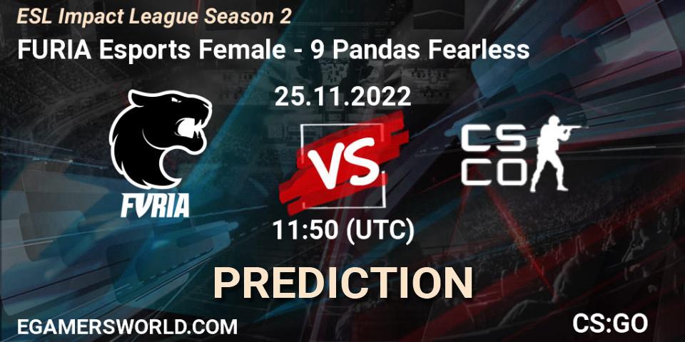 Pronósticos FURIA Esports Female - NOFEAR5. 25.11.2022 at 11:50. ESL Impact League Season 2 - Counter-Strike (CS2)