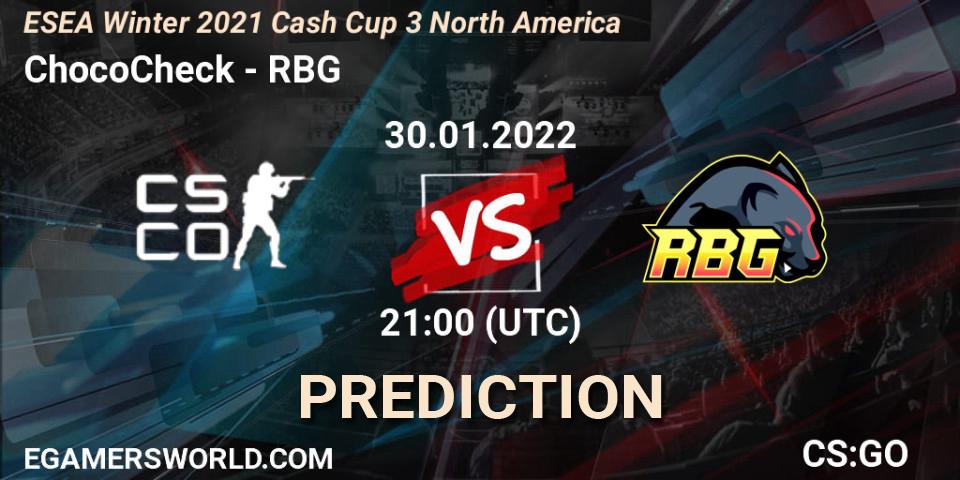 Pronósticos ChocoCheck - RBG. 30.01.22. ESEA Cash Cup: North America - Winter 2022 #3 - CS2 (CS:GO)