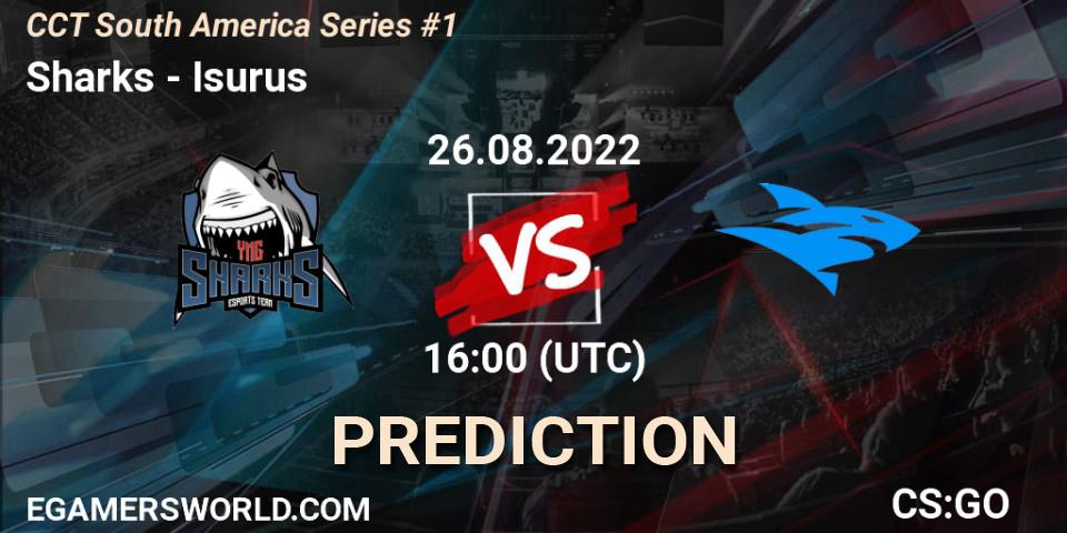 Pronósticos Sharks - Isurus. 26.08.22. CCT South America Series #1 - CS2 (CS:GO)