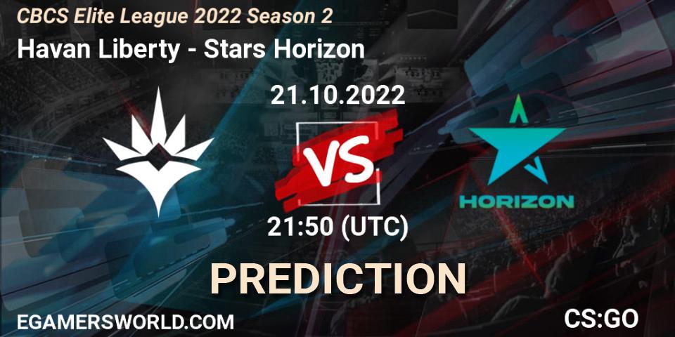 Pronósticos Havan Liberty - Stars Horizon. 21.10.22. CBCS Elite League 2022 Season 2 - CS2 (CS:GO)