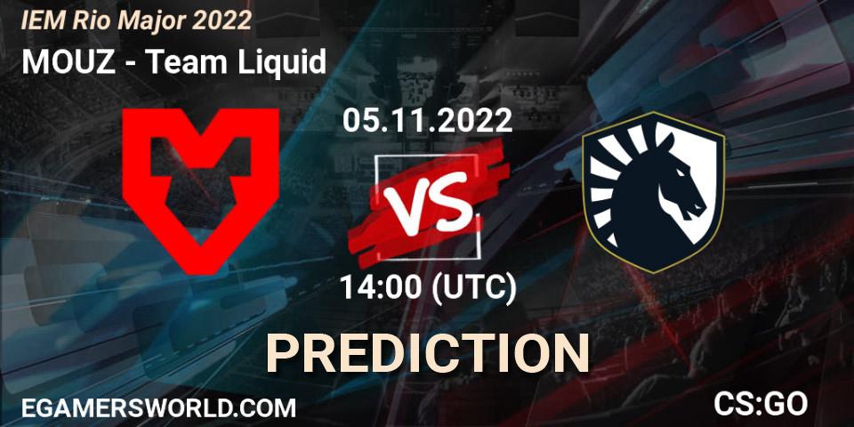 Pronósticos MOUZ - Team Liquid. 05.11.22. IEM Rio Major 2022 - CS2 (CS:GO)