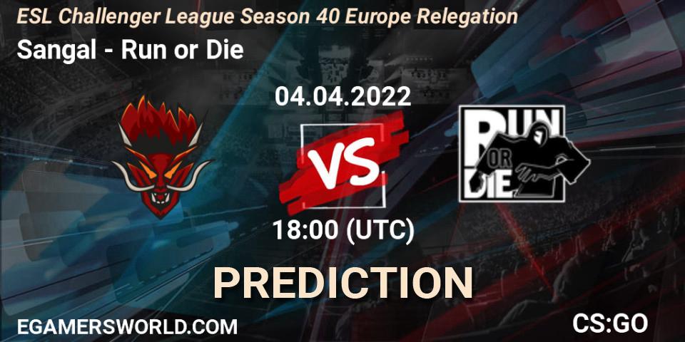 Pronósticos Sangal - Run or Die. 04.04.2022 at 17:15. ESL Challenger League Season 40 Europe Relegation - Counter-Strike (CS2)
