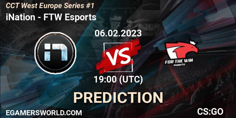 Pronósticos iNation - FTW Esports. 06.02.23. CCT West Europe Series #1 - CS2 (CS:GO)