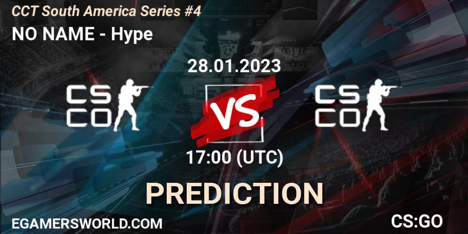 Pronósticos NO NAME - Hype. 28.01.23. CCT South America Series #4 - CS2 (CS:GO)
