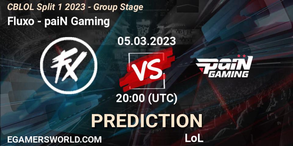 Pronósticos Fluxo - paiN Gaming. 05.03.2023 at 20:00. CBLOL Split 1 2023 - Group Stage - LoL