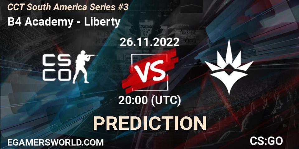 Pronósticos B4 Academy - Liberty. 26.11.22. CCT South America Series #3 - CS2 (CS:GO)