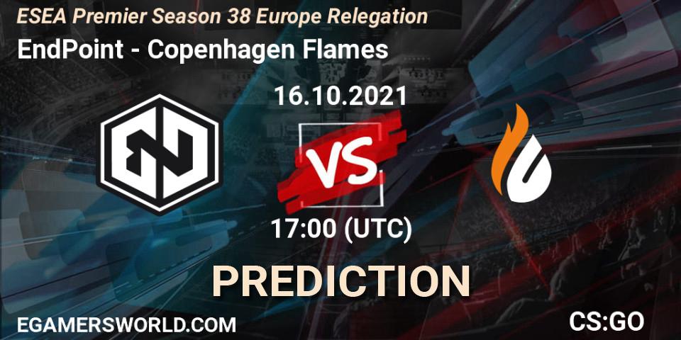 Pronósticos EndPoint - Copenhagen Flames. 16.10.21. ESEA Premier Season 38 Europe Relegation - CS2 (CS:GO)