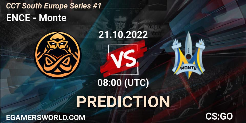 Pronósticos Sangal - Monte. 21.10.2022 at 08:00. CCT South Europe Series #1 - Counter-Strike (CS2)