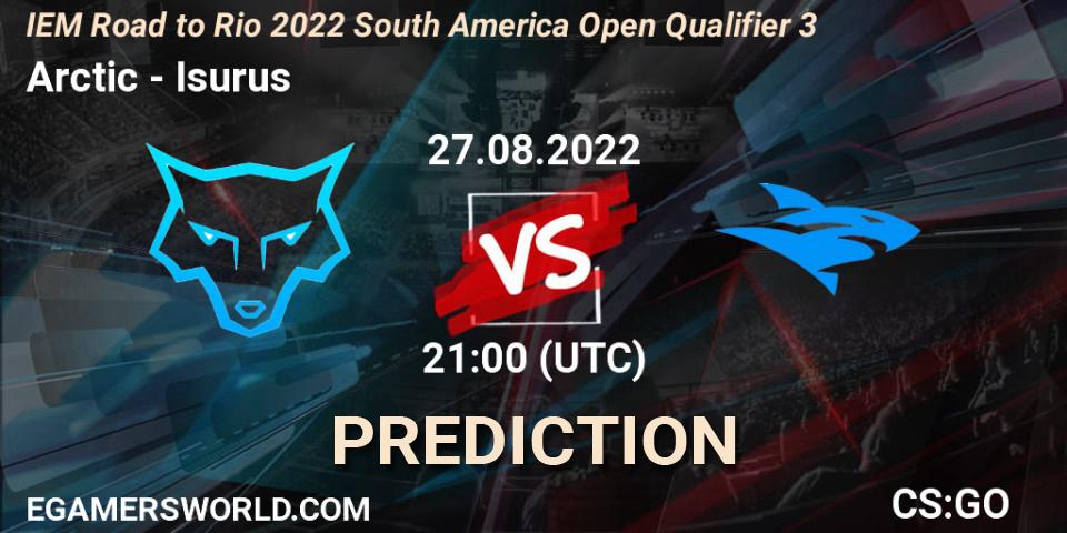 Pronósticos Arctic - Isurus. 27.08.2022 at 21:00. IEM Road to Rio 2022 South America Open Qualifier 3 - Counter-Strike (CS2)