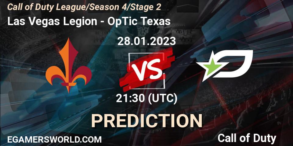 Pronósticos Las Vegas Legion - OpTic Texas. 28.01.23. Call of Duty League 2023: Stage 2 Major Qualifiers - Call of Duty