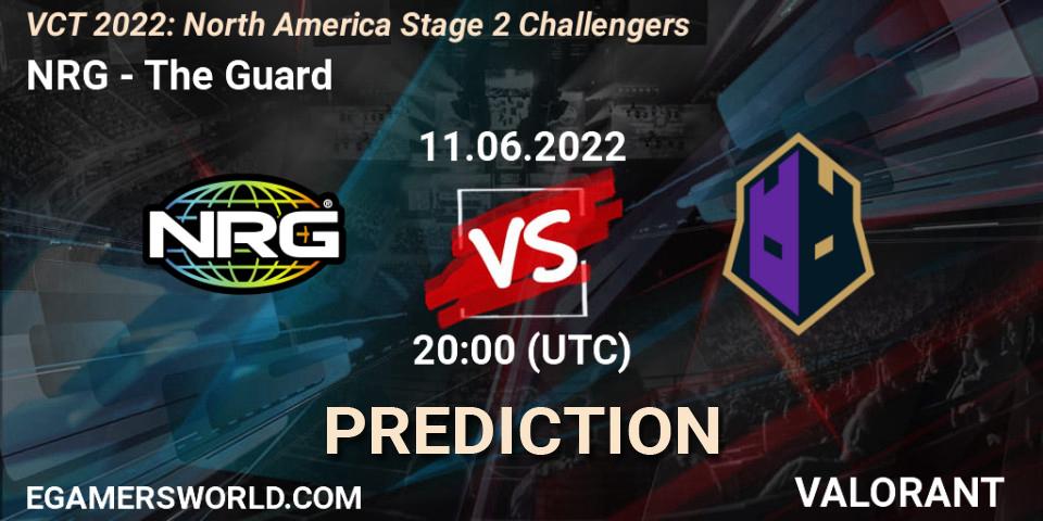 Pronósticos NRG - The Guard. 11.06.2022 at 20:10. VCT 2022: North America Stage 2 Challengers - VALORANT