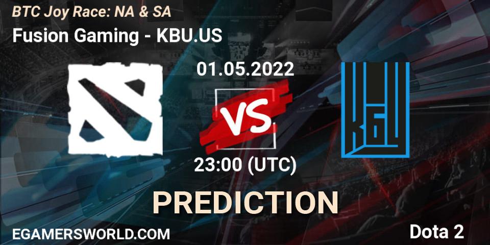 Pronósticos Fusion Gaming - KBU.US. 01.05.2022 at 23:28. BTC Joy Race: NA & SA - Dota 2