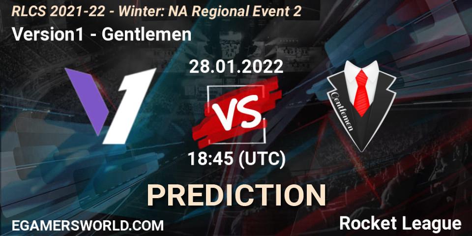 Pronósticos Version1 - Gentlemen. 28.01.22. RLCS 2021-22 - Winter: NA Regional Event 2 - Rocket League