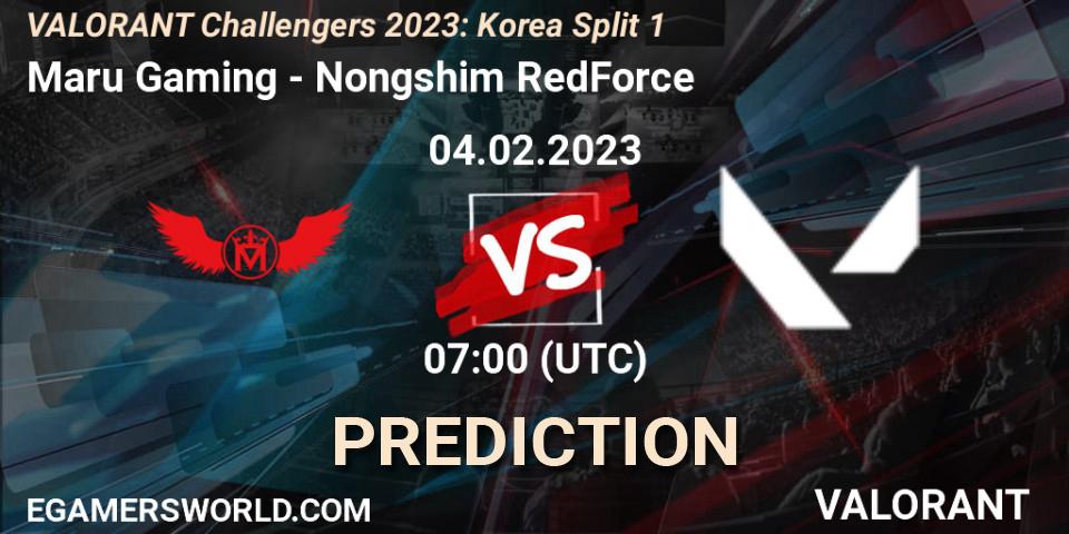 Pronósticos Maru Gaming - Nongshim RedForce. 04.02.23. VALORANT Challengers 2023: Korea Split 1 - VALORANT