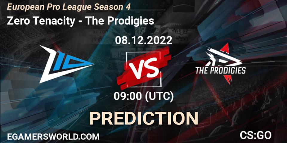 Pronósticos Zero Tenacity - The Prodigies. 08.12.22. European Pro League Season 4 - CS2 (CS:GO)