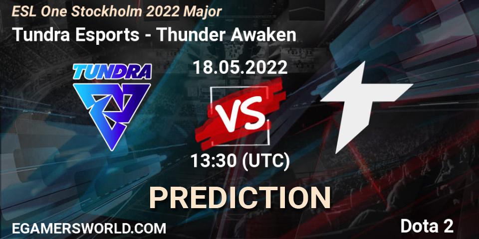 Pronósticos Tundra Esports - Thunder Awaken. 18.05.2022 at 13:55. ESL One Stockholm 2022 Major - Dota 2