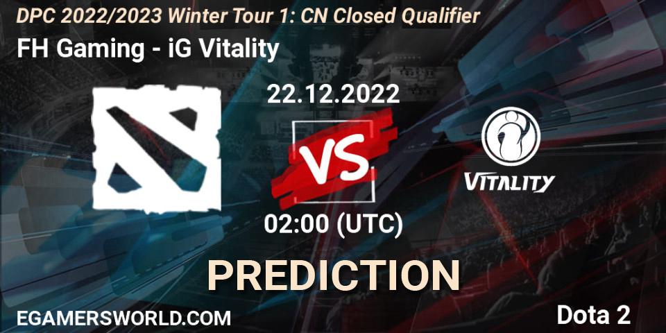 Pronósticos Supernova - iG Vitality. 22.12.22. DPC 2022/2023 Winter Tour 1: CN Closed Qualifier - Dota 2