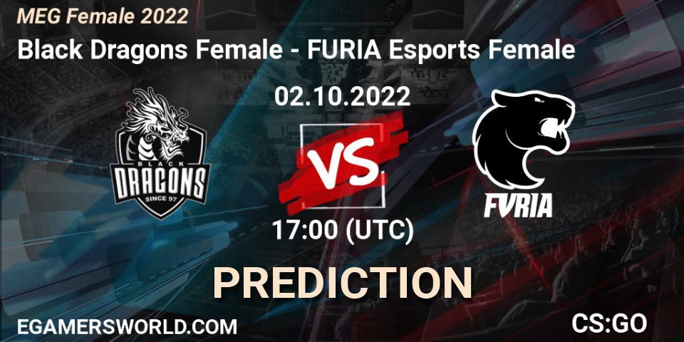 Pronósticos Black Dragons Female - FURIA Esports Female. 03.10.2022 at 22:40. MEG Female 2022 - Counter-Strike (CS2)