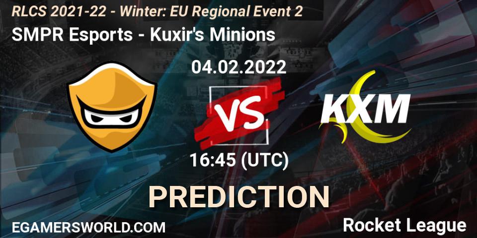 Pronósticos SMPR Esports - Kuxir's Minions. 04.02.22. RLCS 2021-22 - Winter: EU Regional Event 2 - Rocket League