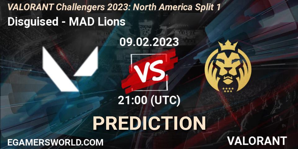 Pronósticos Disguised - MAD Lions. 09.02.23. VALORANT Challengers 2023: North America Split 1 - VALORANT