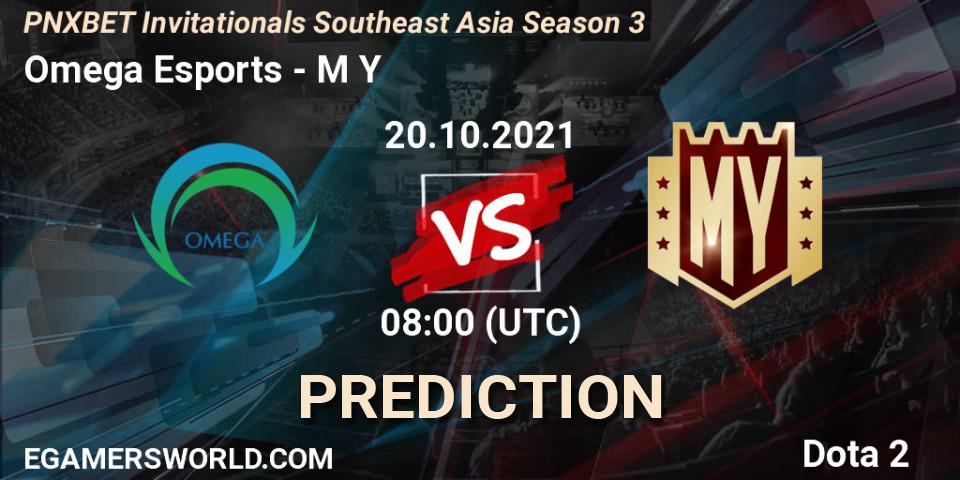 Pronósticos Omega Esports - M Y. 20.10.2021 at 08:15. PNXBET Invitationals Southeast Asia Season 3 - Dota 2