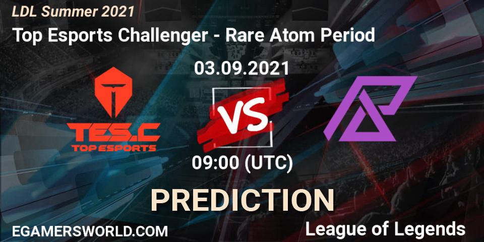 Pronósticos Top Esports Challenger - Rare Atom Period. 06.09.2021 at 11:00. LDL Summer 2021 - LoL