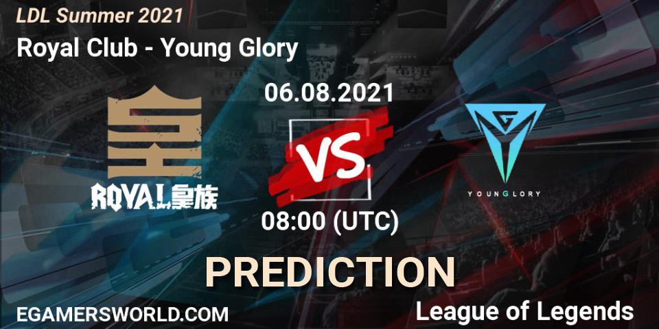 Pronósticos Royal Club - Young Glory. 06.08.21. LDL Summer 2021 - LoL