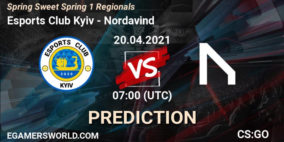 Pronósticos Esports Club Kyiv - Nordavind. 20.04.2021 at 07:00. Spring Sweet Spring 1 Regionals - Counter-Strike (CS2)