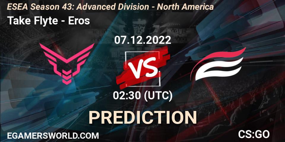 Pronósticos Take Flyte - Eros. 07.12.22. ESEA Season 43: Advanced Division - North America - CS2 (CS:GO)