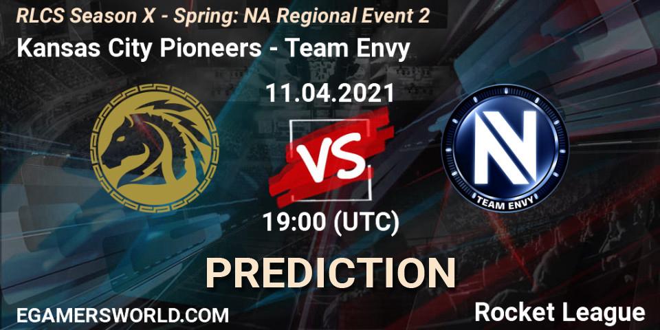 Pronósticos Kansas City Pioneers - Team Envy. 11.04.2021 at 19:00. RLCS Season X - Spring: NA Regional Event 2 - Rocket League