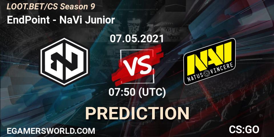 Pronósticos EndPoint - NaVi Junior. 07.05.2021 at 07:50. LOOT.BET/CS Season 9 - Counter-Strike (CS2)