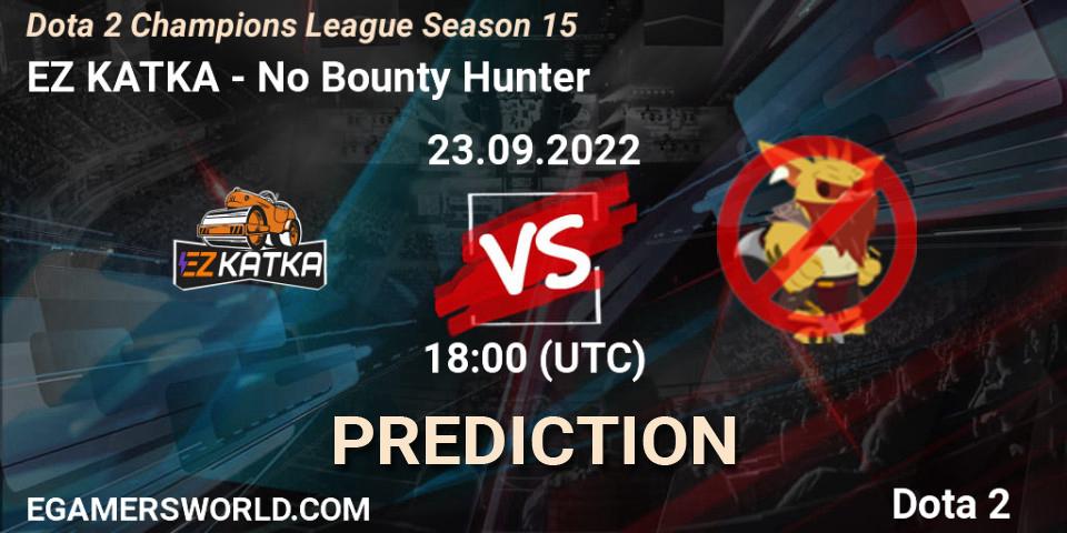 Pronósticos EZ KATKA - No Bounty Hunter. 23.09.2022 at 09:03. Dota 2 Champions League Season 15 - Dota 2